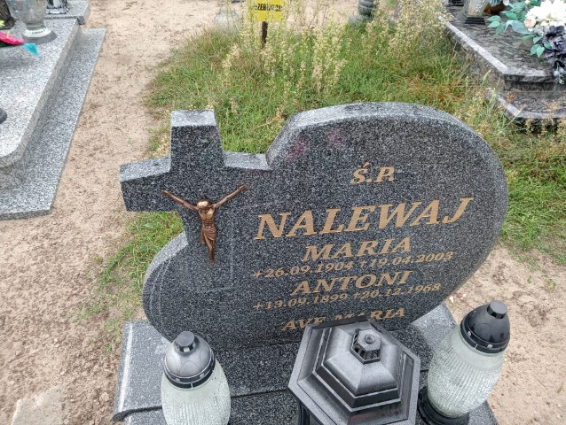 Antoni Nalewaj 1899 Nowe Miasteczko - Grobonet - Wyszukiwarka osób pochowanych