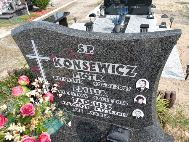 Piotr Konsewicz 1970 Nowe Miasteczko - Grobonet - Wyszukiwarka osób pochowanych