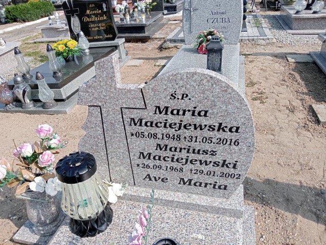 Mariusz Maciejewski 1968 Nowe Miasteczko - Grobonet - Wyszukiwarka osób pochowanych