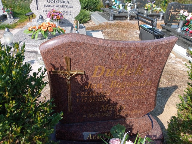 Jan Dudek 1925 Nowe Miasteczko - Grobonet - Wyszukiwarka osób pochowanych