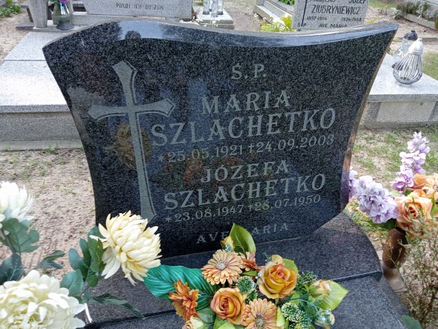 Maria Szlachetko 1921 Nowe Miasteczko - Grobonet - Wyszukiwarka osób pochowanych